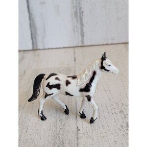 Imperial white brown spotted horse mini toy figure Farm